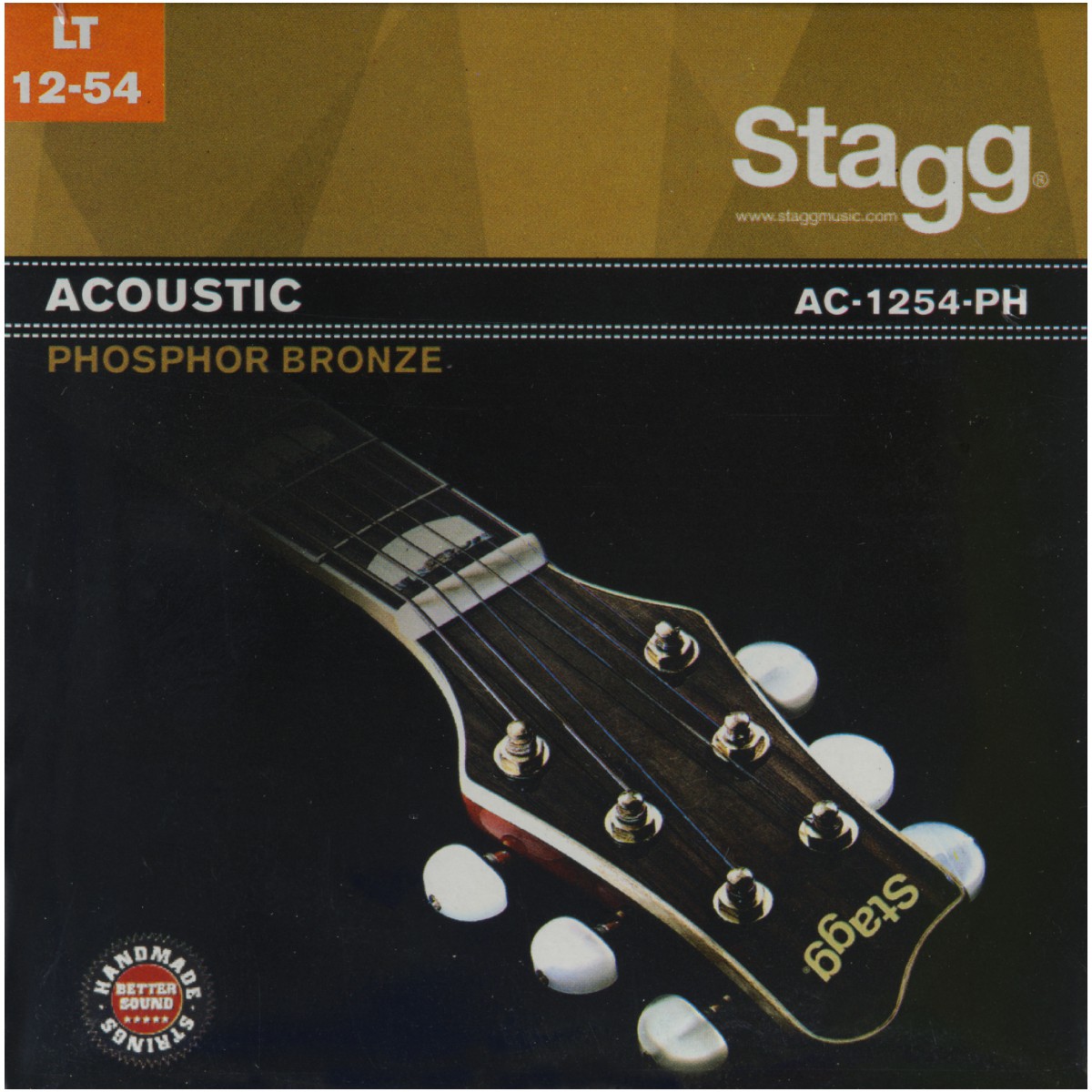 Fotografie Stagg AC-1254-PH, sada strun pro akustickou kytaru, light