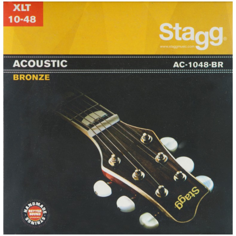 Fotografie Stagg AC-1048-BR, sada strun pro akustickou kytaru, extra light