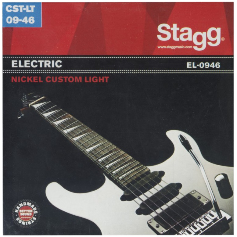 Fotografie Stagg EL-0946, sada strun pro elektrickou kytaru, Custom light