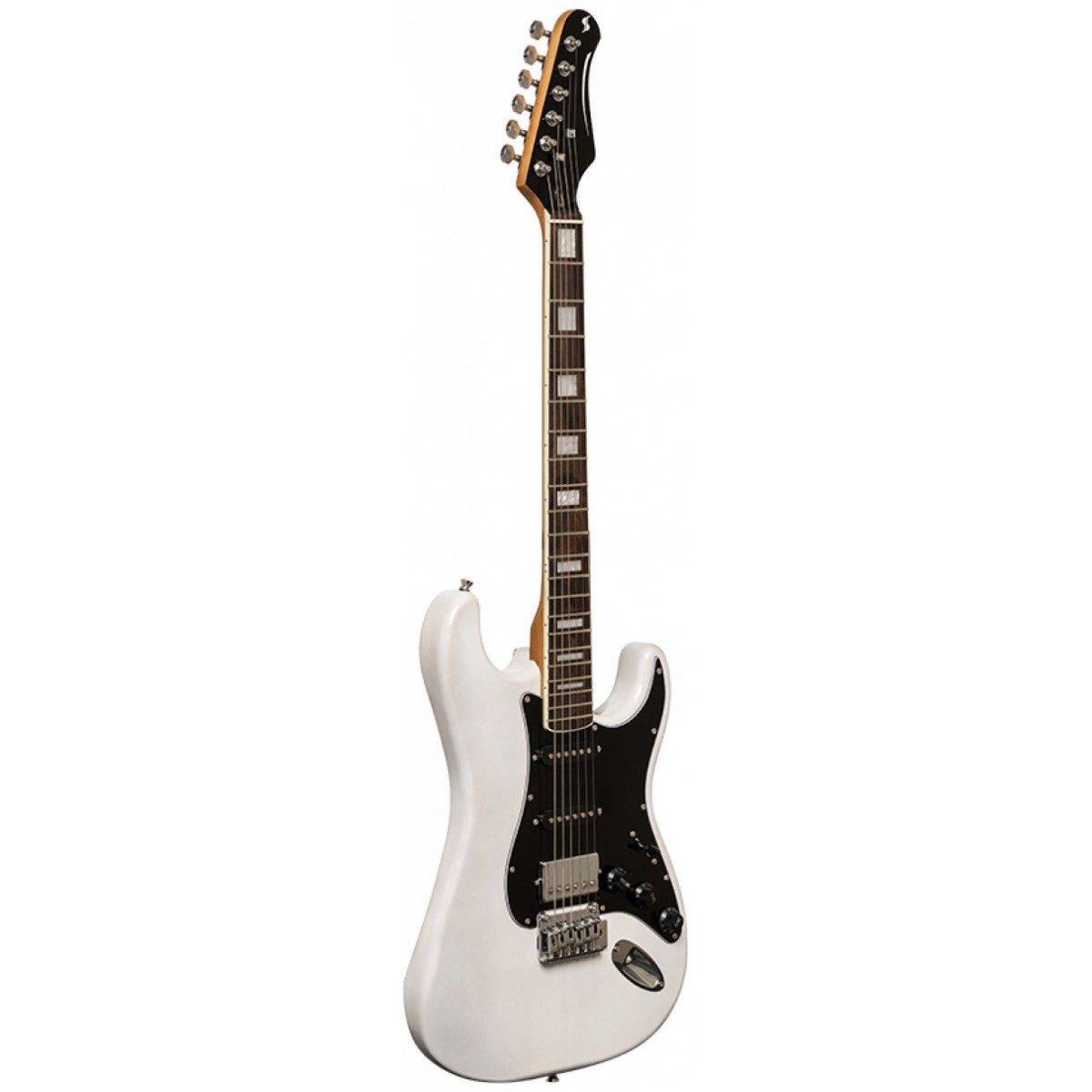 Fotografie Stagg SES-60 WHB, elektrická kytara, bílá
